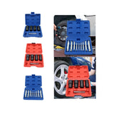 Maxbell 5Pcs Impact Twist Socket Tool Kit Portable Professional with Nut Removal Bar Blue Box