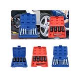 Maxbell 5Pcs Impact Twist Socket Tool Kit Portable Professional with Nut Removal Bar Blue Box