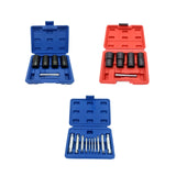 Maxbell 5Pcs Impact Twist Socket Tool Kit Portable Professional with Nut Removal Bar Blue Box