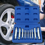 Maxbell 10 Pieces Screw Tap Bolt Extractor Set Accessory Multipurpose Bits Guide Set