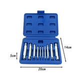 Maxbell 10 Pieces Screw Tap Bolt Extractor Set Accessory Multipurpose Bits Guide Set