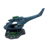 Maxbell Maxbell Aquarium Plane Wreck Statue Crafts Artwork Multi Porous Fish Tank Decoration