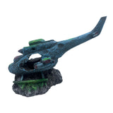 Maxbell Maxbell Aquarium Plane Wreck Statue Crafts Artwork Multi Porous Fish Tank Decoration