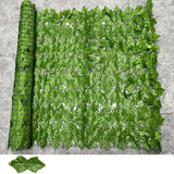 Maxbell Artificial Leaf Privacy Fence Wall Screen Faux Vine Leaf Decoration for Yard Light Green 0.5x3m