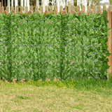 Maxbell Artificial Leaf Privacy Fence Wall Screen Faux Vine Leaf Decoration for Yard Light Green 0.5x3m