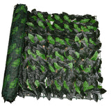 Maxbell Artificial Leaf Privacy Fence Wall Screen Faux Vine Leaf Decoration for Yard Dark Green 0.5x3m