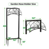 Maxbell Garden Water Hose Storage Organizer Hose Storage Stand for Yard Outside Lawn 110cmx40cm