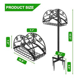 Maxbell Garden Water Hose Storage Organizer Hose Storage Stand for Yard Outside Lawn 107.5cmx10cm