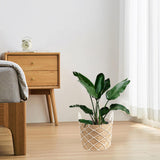Maxbell Floor Planter Stand Space Saving Flower Stand for Patio Indoor Outdoor Decor M