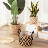 Maxbell Floor Planter Stand Space Saving Flower Stand for Patio Indoor Outdoor Decor S