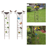 Maxbell Maxbell Bird Bath with Garden Trellis Outdoor Height 100cm for Patio, Lawn Versatile Hummingbird