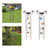 Maxbell Maxbell Bird Bath with Garden Trellis Outdoor Height 100cm for Patio, Lawn Versatile Hummingbird