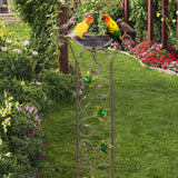 Maxbell Maxbell Bird Bath with Garden Trellis Outdoor Height 100cm for Patio, Lawn Versatile Hummingbird