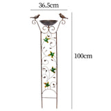 Maxbell Maxbell Bird Bath with Garden Trellis Outdoor Height 100cm for Patio, Lawn Versatile Hummingbird