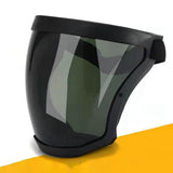 Maxbell Full Face Shield Grinding Face Shield for Cutting Construction Weeds Whacking Black and Clear