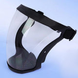 Maxbell Full Face Shield Grinding Face Shield for Cutting Construction Weeds Whacking Black and Clear