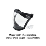Maxbell Full Face Shield Grinding Face Shield for Cutting Construction Weeds Whacking Black and Clear