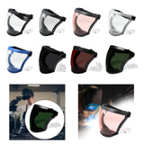 Maxbell Full Face Shield Grinding Face Shield for Cutting Construction Weeds Whacking Black and Clear