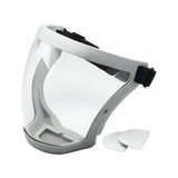 Maxbell Full Face Shield Grinding Face Shield for Cutting Construction Weeds Whacking Gray and Clear