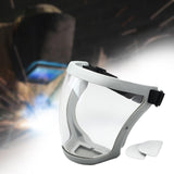 Maxbell Full Face Shield Grinding Face Shield for Cutting Construction Weeds Whacking Gray and Clear