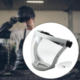 Maxbell Full Face Shield Grinding Face Shield for Cutting Construction Weeds Whacking Gray and Clear