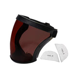 Maxbell Full Face Shield Grinding Face Shield for Cutting Construction Weeds Whacking Dark Tea