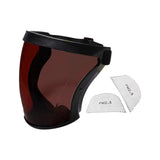 Maxbell Full Face Shield Grinding Face Shield for Cutting Construction Weeds Whacking Dark Tea
