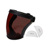 Maxbell Full Face Shield Grinding Face Shield for Cutting Construction Weeds Whacking Dark Tea