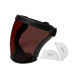 Maxbell Full Face Shield Grinding Face Shield for Cutting Construction Weeds Whacking Dark Tea