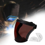 Maxbell Full Face Shield Grinding Face Shield for Cutting Construction Weeds Whacking Dark Tea