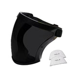 Maxbell Full Face Shield Grinding Face Shield for Cutting Construction Weeds Whacking Dark Gray