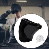 Maxbell Full Face Shield Grinding Face Shield for Cutting Construction Weeds Whacking Dark Gray