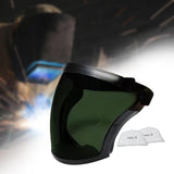 Maxbell Full Face Shield Grinding Face Shield for Cutting Construction Weeds Whacking Dark Green