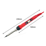 Maxbell Soldering Iron Set US Adapter Multipurpose 80W for Carving Welding Repairing Red