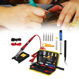Maxbell Soldering Iron Set US Adapter Multipurpose 80W for Carving Welding Repairing Red
