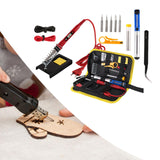 Maxbell Soldering Iron Set US Adapter Multipurpose 80W for Carving Welding Repairing Red