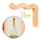 Maxbell Wood Plant Hanger Home Decor Planter Holder for Bird Feeders Terrace Planter