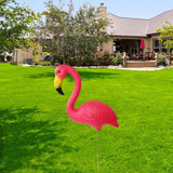 Maxbell Flamingo Garden Stake Bird Statue Figurine Lawn Sidewalks Home Yard Ornament Pink 29.5x23cm 36cm