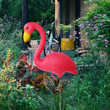 Maxbell Flamingo Garden Stake Bird Statue Figurine Lawn Sidewalks Home Yard Ornament Pink 29.5x23cm 36cm