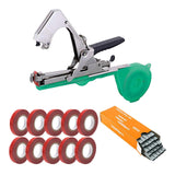 Maxbell Plant Tying Machine Garden Vegetable with Tape Staples Plant Vine Tying Tool with 10 Tapes