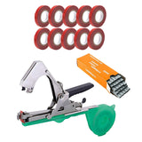 Maxbell Plant Tying Machine Garden Vegetable with Tape Staples Plant Vine Tying Tool with 10 Tapes
