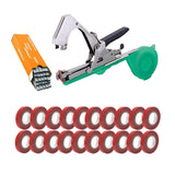 Maxbell Plant Tying Machine Garden Vegetable with Tape Staples Plant Vine Tying Tool with 20 Tapes