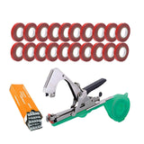 Maxbell Plant Tying Machine Garden Vegetable with Tape Staples Plant Vine Tying Tool with 20 Tapes