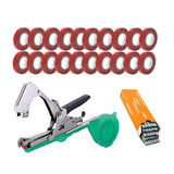 Maxbell Plant Tying Machine Garden Vegetable with Tape Staples Plant Vine Tying Tool with 20 Tapes