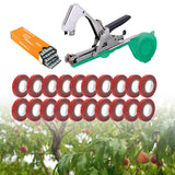 Maxbell Plant Tying Machine Garden Vegetable with Tape Staples Plant Vine Tying Tool with 20 Tapes