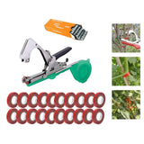 Maxbell Plant Tying Machine Garden Vegetable with Tape Staples Plant Vine Tying Tool with 20 Tapes