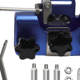 Maxbell Chain Saw Sharpening Jig Tool Kit Length 8.5cm Sturdy Aluminum Alloy Portable Blue
