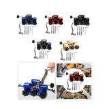 Maxbell Chain Saw Sharpening Jig Tool Kit Length 8.5cm Sturdy Aluminum Alloy Portable Blue
