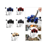 Maxbell Chain Saw Sharpening Jig Tool Kit Length 8.5cm Sturdy Aluminum Alloy Portable Blue