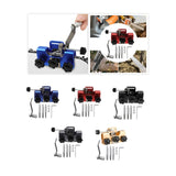 Maxbell Chain Saw Sharpening Jig Tool Kit Length 8.5cm Sturdy Aluminum Alloy Portable Blue